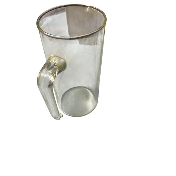 Other - Vintage Clear Glass Pitcher Minimalist Modern Cylindrical Water Juice Carafe